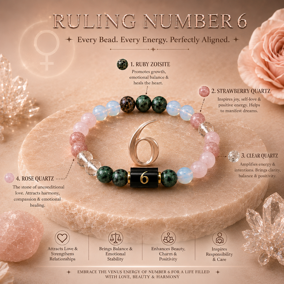 Numero Bracelet – Ruling Number 6 (Venus)
