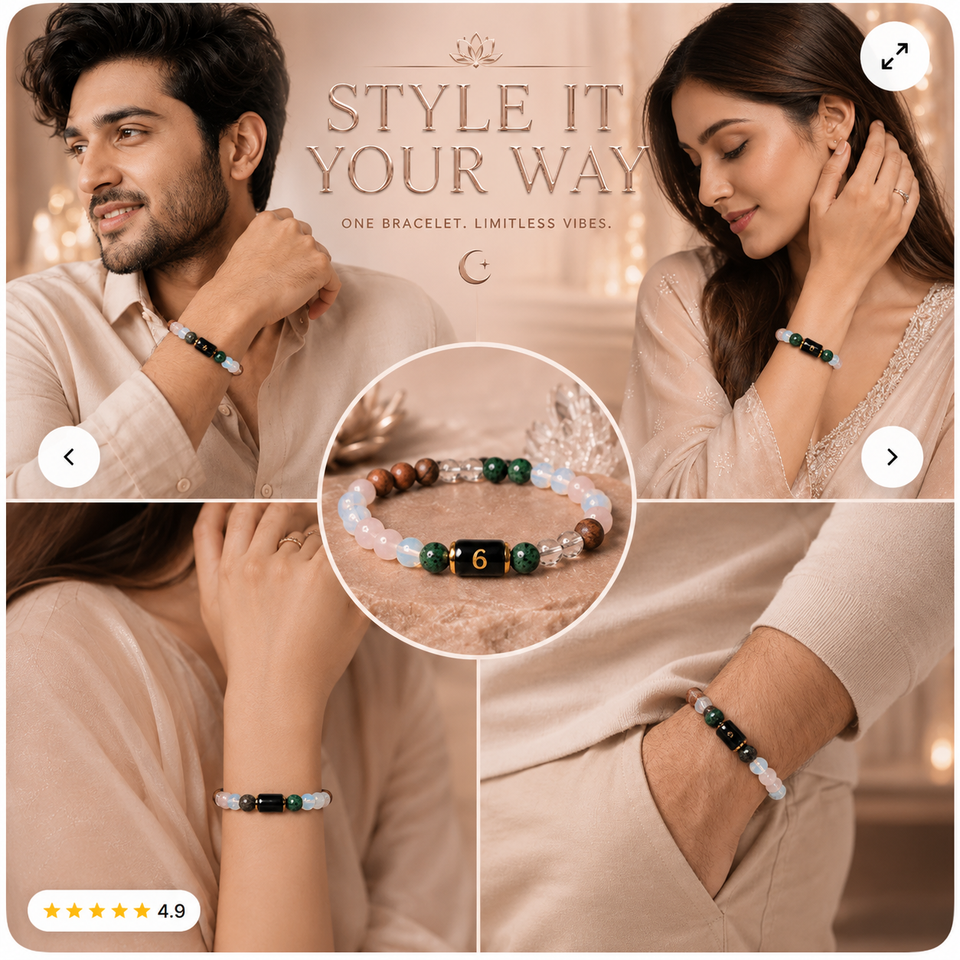 Numero Bracelet – Ruling Number 6 (Venus)