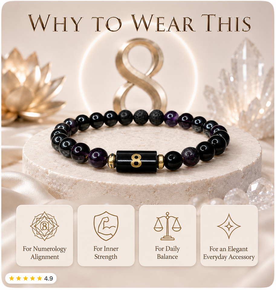Numero Bracelet – Ruling Number 8 (Saturn)