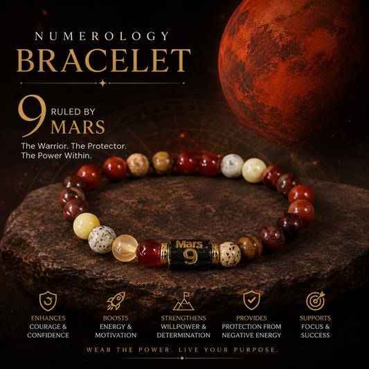 Numero Bracelet – Ruling Number 9 (Mars)