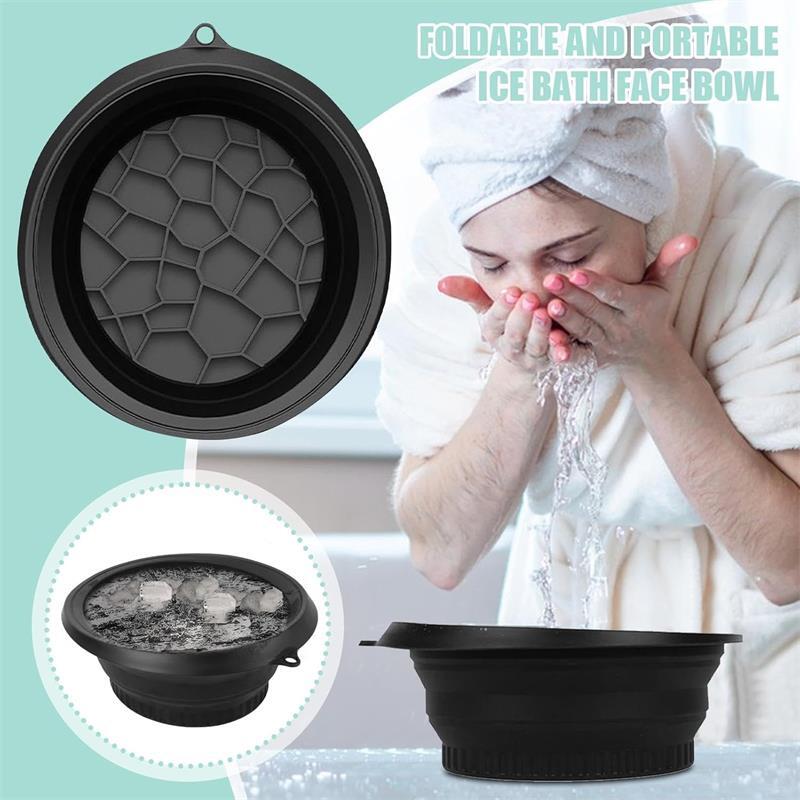 Foldable Ice Face Bowl with Built-In Ice Mold
