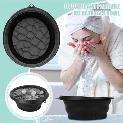 Foldable Ice Face Bowl with Built-In Ice Mold