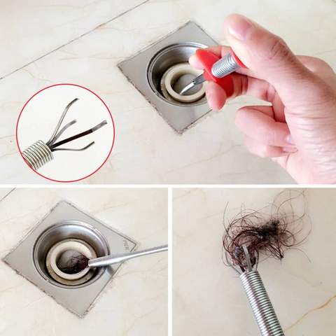 Drainage Block Remover Spring Pipe Cleaner Tool