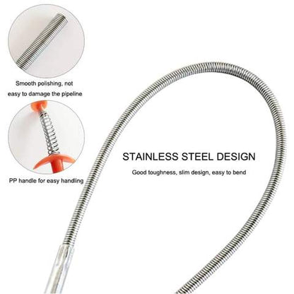 Drainage Block Remover Spring Pipe Cleaner Tool