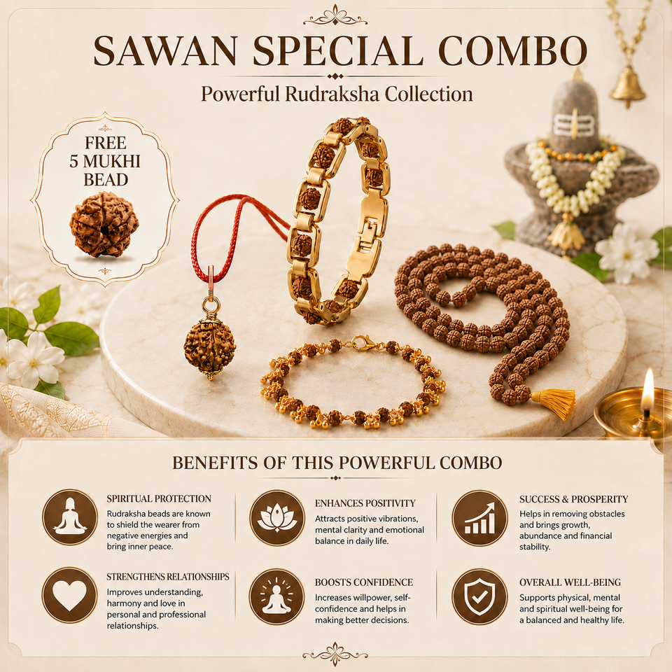 Sawan Special Combo – Powerful Rudraksha Collection