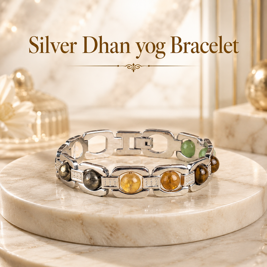 Silver Dhan Yog Bracelet