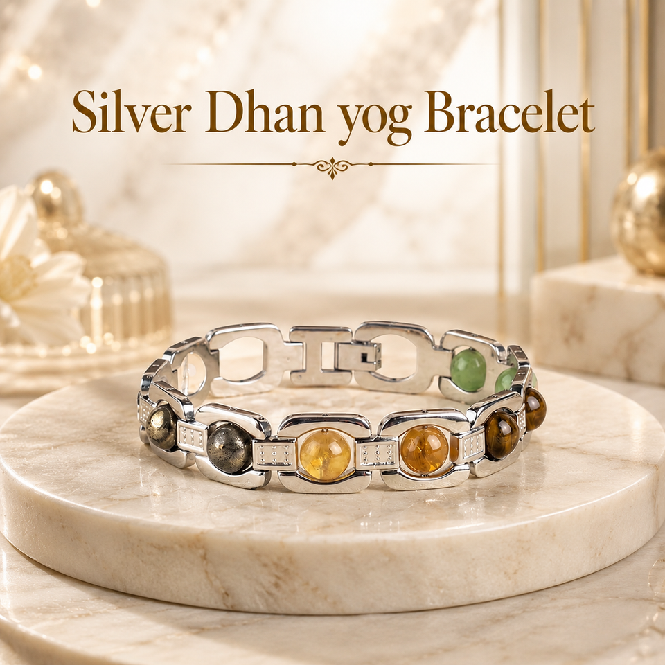 Silver Dhan Yog Bracelet