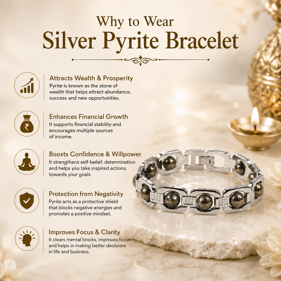 Silver Pyrite Bracelet