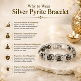 Silver Pyrite Bracelet