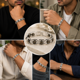 Silver Pyrite Bracelet