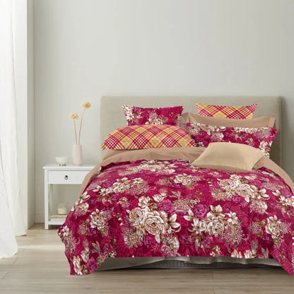 Super King Size Flat Cotton Bedsheets for Double Bed