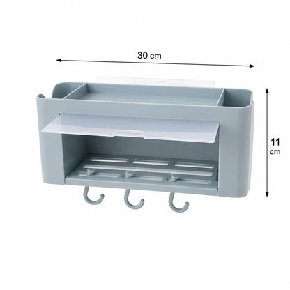 Wall Mounted Storage Organizer Shelf Bathroom Kitchen Solution