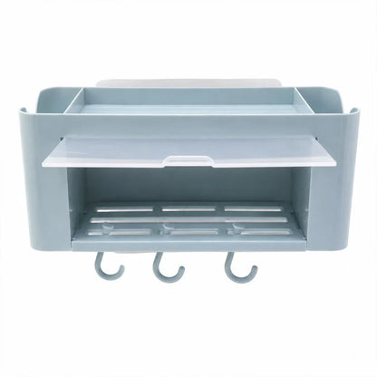 Wall Mounted Storage Organizer Shelf Bathroom Kitchen Solution