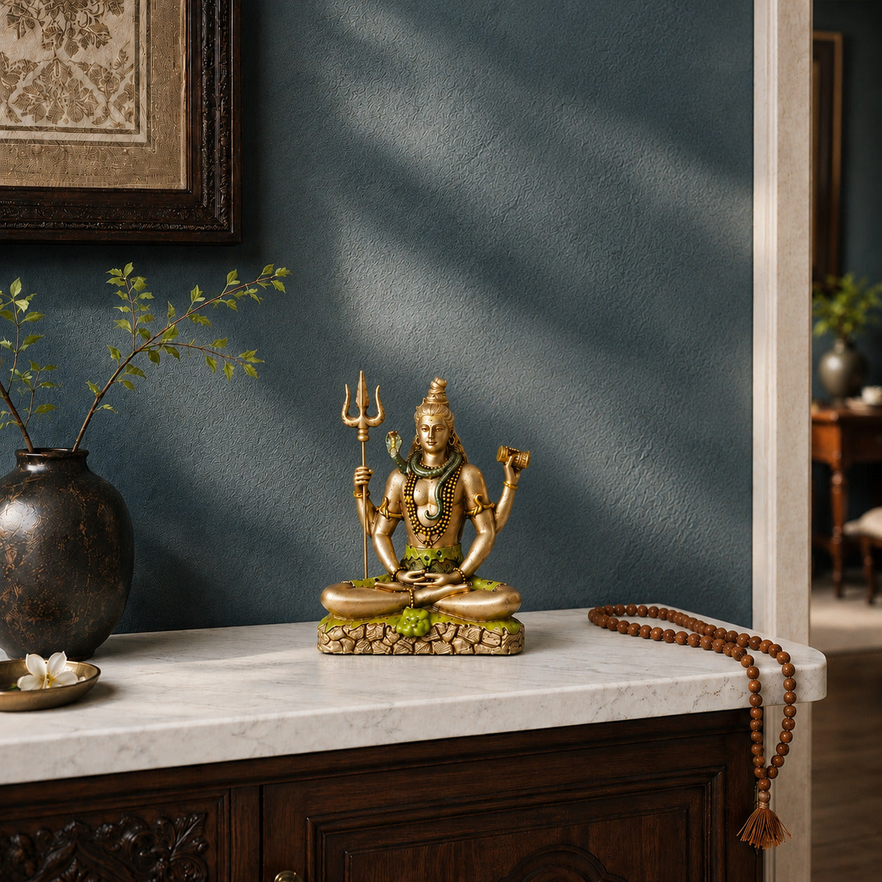 Lord Shiva Dhyana Mudra Antique Murti