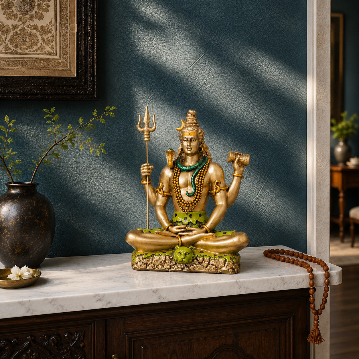 Lord Shiva Dhyana Mudra Antique Murti
