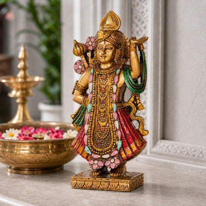 Lord Shreenath Ji Murti Antique Idol (10 Inch)
