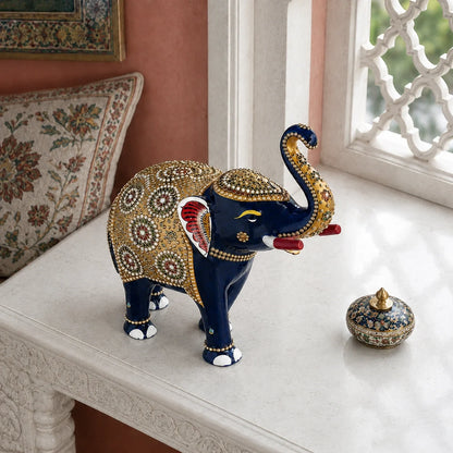 Decorative Meenakari Elephant Statue