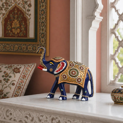 Decorative Meenakari Elephant Statue