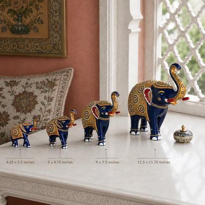 Decorative Meenakari Elephant Statue