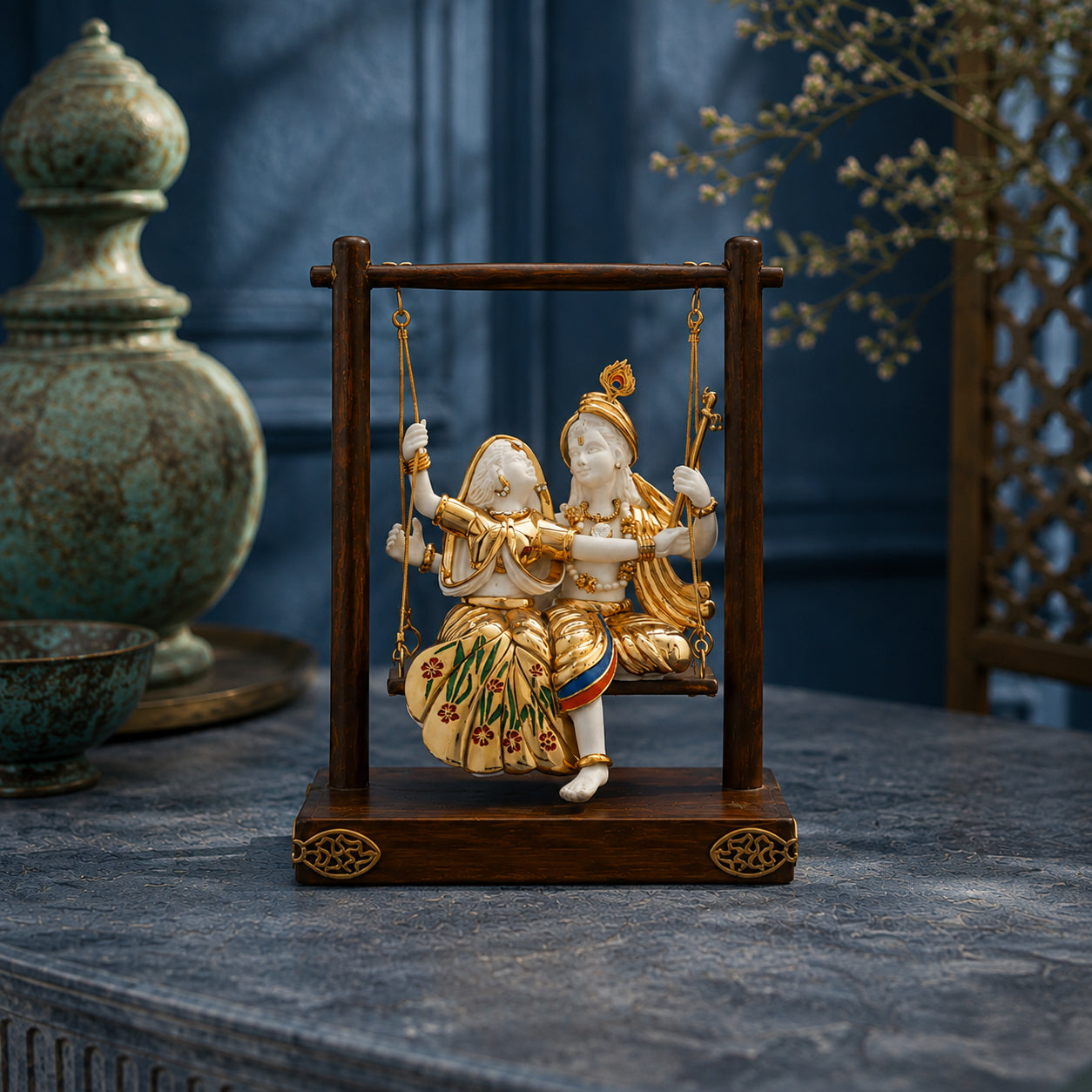 Radha Krishna Jhula Murti in Eternal Love