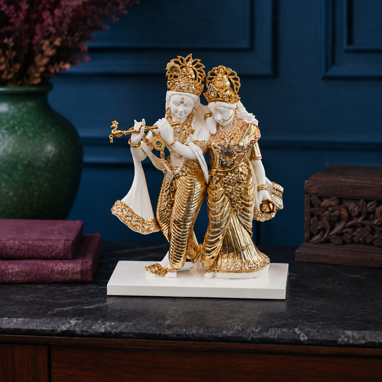 Radha Krishna Standing Murti in Eternal Love