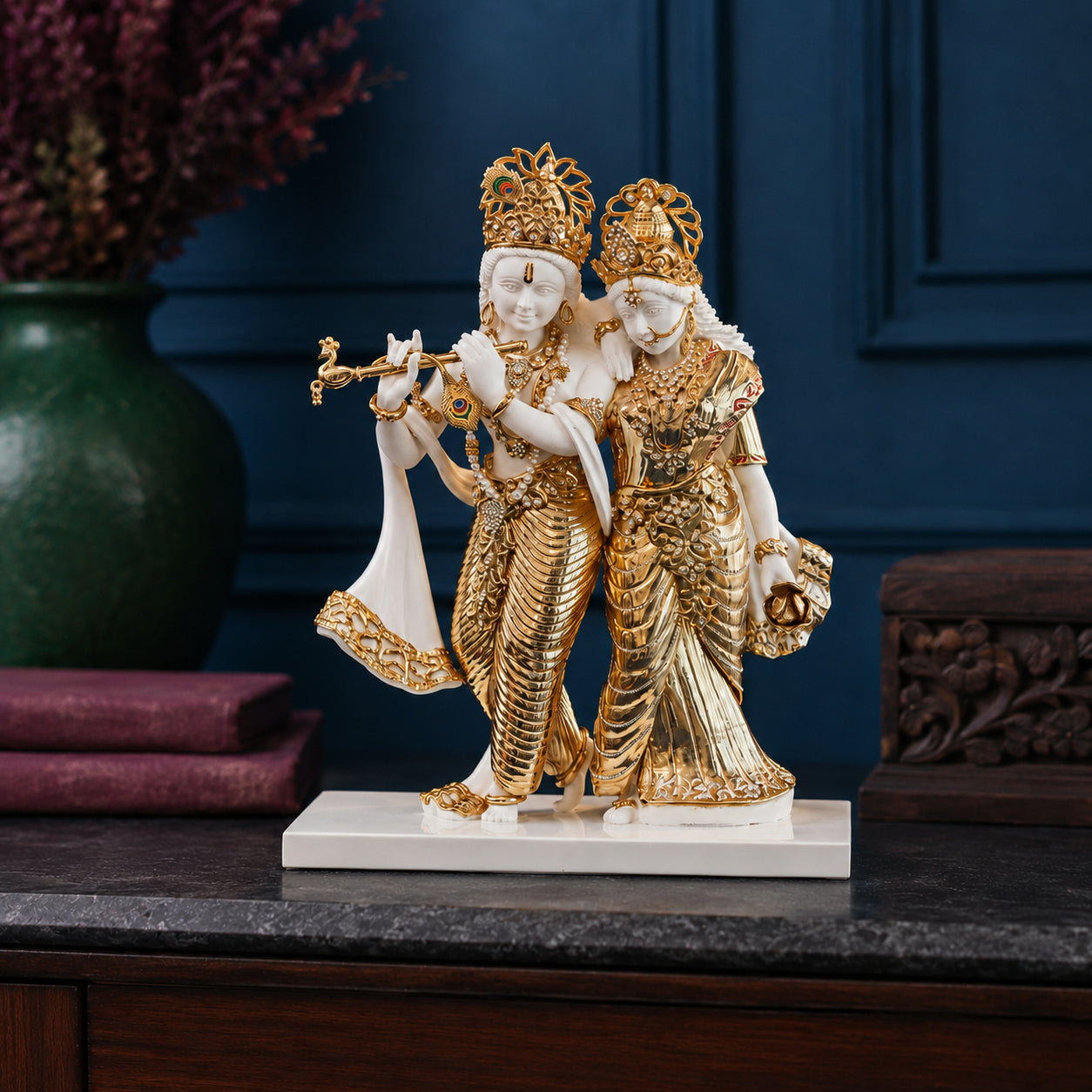 Radha Krishna Standing Murti in Eternal Love
