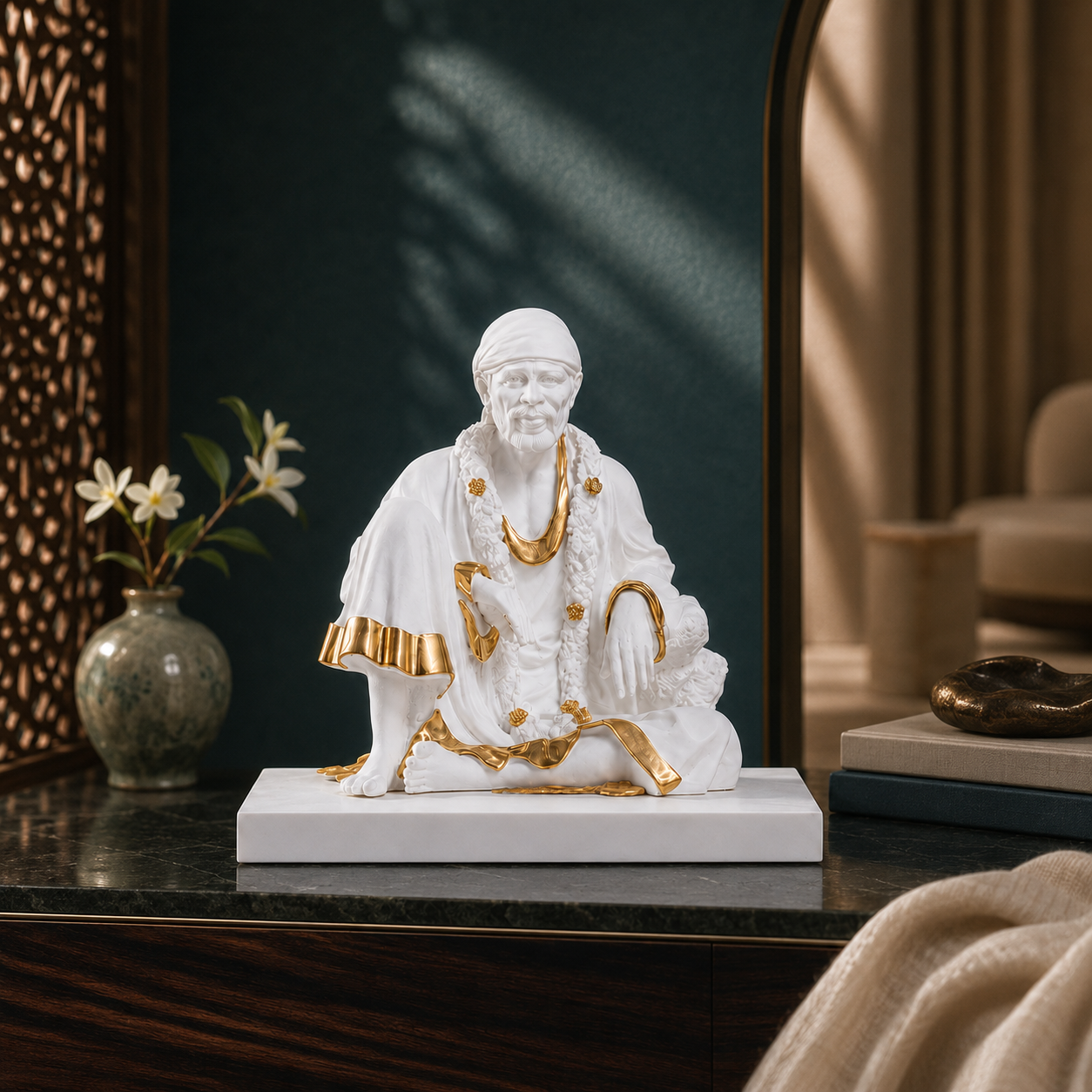 Sai Baba Idol in Peaceful Blessing