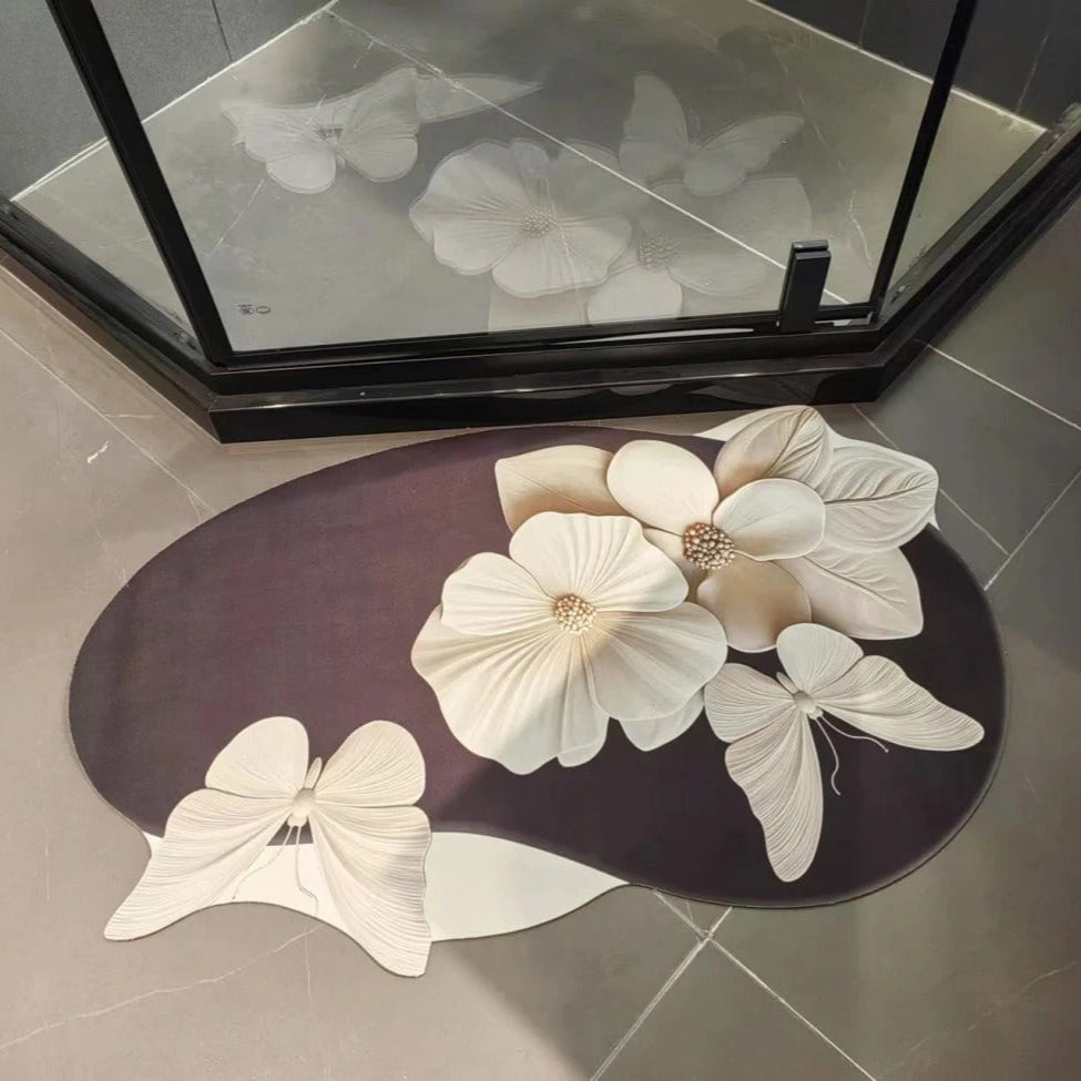 3D Luxury Floral Non-Slip Floor Rug (Random Designs)