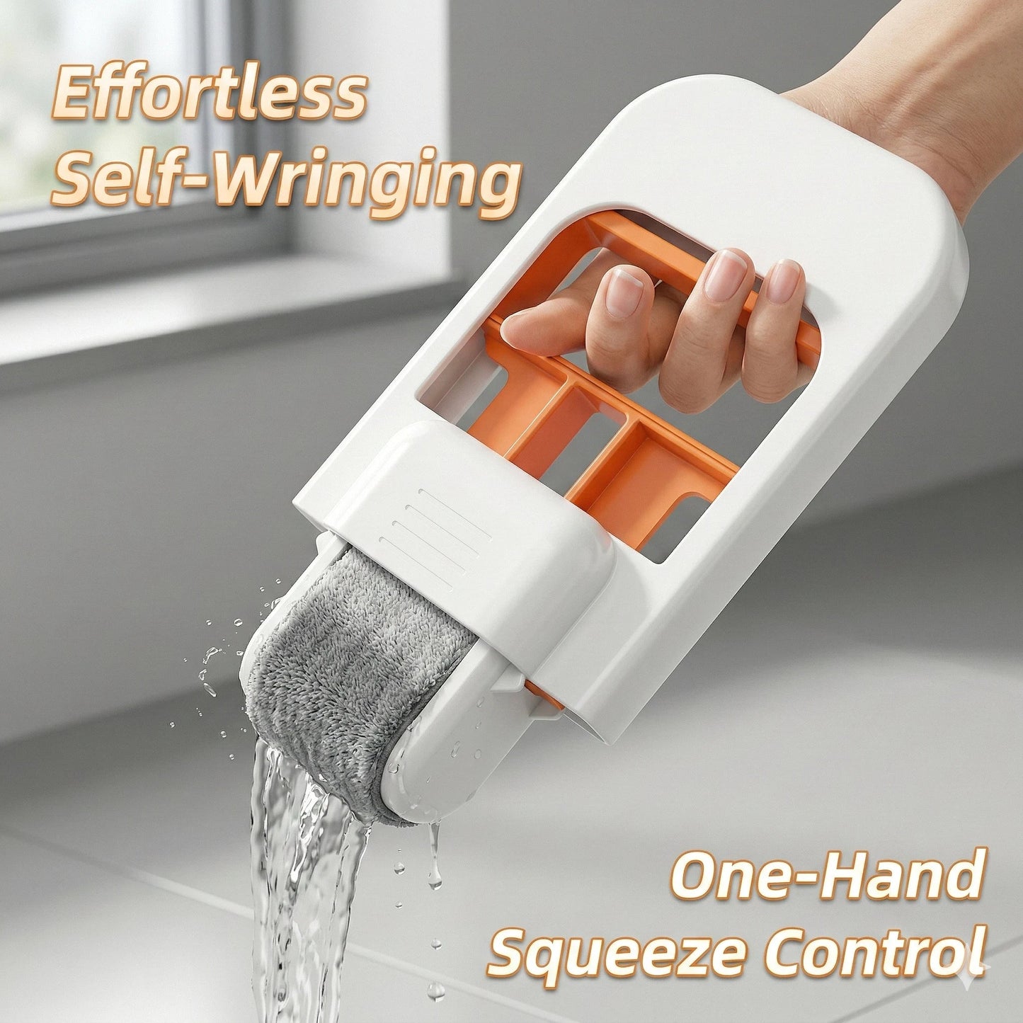 QuickShine™ – Folding Mop | Easy Press Drain | Effortless Daily Cleaning