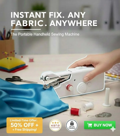 StitchMate™ - Handheld Stitching Machine | Lightweight, Easy-Grip | Fix Anytime