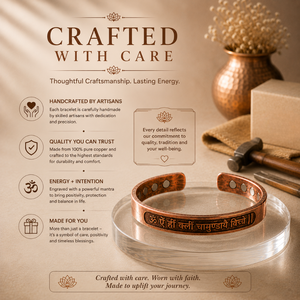Chamunda Kavach Copper Bracelet