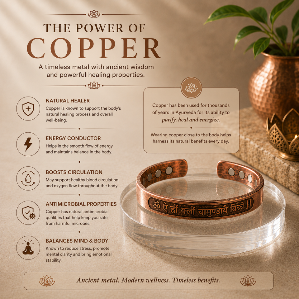 Chamunda Kavach Copper Bracelet